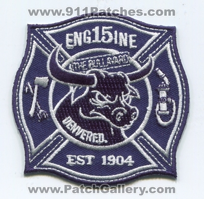 Denver Fire Department Engine 15 Patch (Colorado)
[b]Scan From: Our Collection[/b]
Keywords: dept. dfd d.f.d. company co. station the bullavard