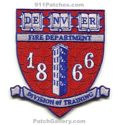Denver Fire Department Division of Training Academy Patch (Colorado)
[b]Scan From: Our Collection[/b]
[b]Patch Made By: 911Patches.com[/b]
Keywords: dept. dfd 1866