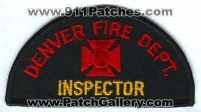 Denver Fire Department Inspector Patch (Colorado)
[b]Scan From: Our Collection[/b]
Keywords: dept.