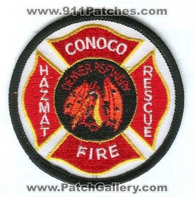 Denver Refinery Conoco Fire Rescue Patch (Colorado)
[b]Scan From: Our Collection[/b]
Keywords: hazmat haz-mat