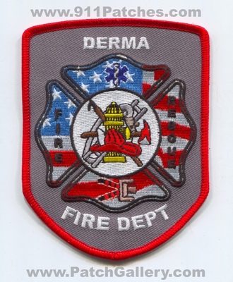 Derma Fire Rescue Department Patch (Mississippi) (Prototype)
Scan By: PatchGallery.com
[b]Patch Made By: 911Patches.com[/b]
Keywords: dept.