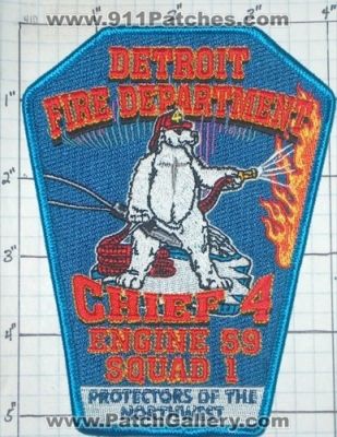 Detroit Fire Department Engine 59 Squad 1 Chief 4 (Michigan)
Thanks to swmpside for this picture.
Keywords: dept.