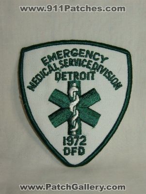 Detroit Fire Department Emergency Medical Service Division (Michigan)
Thanks to Walts Patches for this picture.
Keywords: dept. dfd ems ambulance emt paramedic