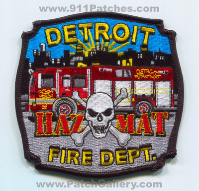 Detroit Fire Department HazMat Patch (Michigan)
Scan By: PatchGallery.com
Keywords: dept. dfd d.f.d. company co. station hazardous materials haz-mat skull
