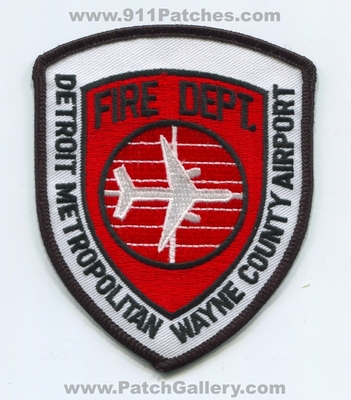 Detroit Metropolitan Wayne County Airport Fire Department Patch (Michigan)
Scan By: PatchGallery.com
Keywords: co. dept. arff cfr