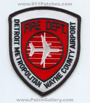Detroit Metropolitan Wayne County Airport Fire Department Patch (Michigan)
Scan By: PatchGallery.com
Keywords: co. dept. arff cfr