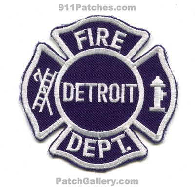 Detroit Fire Department Patch (Michigan)
Scan By: PatchGallery.com
Keywords: dept.