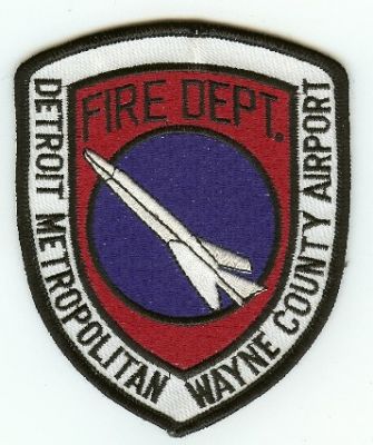 Detroit Metropolitan Wayne County Airport Fire Dept
Thanks to PaulsFirePatches.com for this scan.
Keywords: michigan department cfr arff aircraft crash rescue