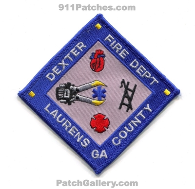 Dexter Fire Department Laurens County Patch (Georgia)
Scan By: PatchGallery.com
Keywords: dept. co.