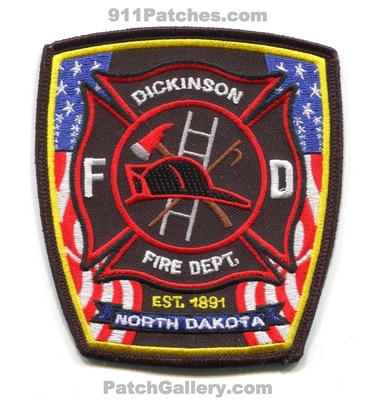 Dickinson Fire Department Patch (North Dakota)
Scan By: PatchGallery.com
Keywords: dept. fd est. 1891