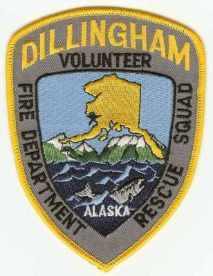 Dillingham Volunteer Fire Department Rescue Squad
Thanks to PaulsFirePatches.com for this scan.
Keywords: alaska
