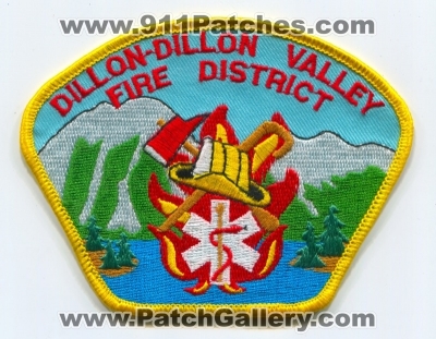 Dillon-Dillon Valley Fire District Patch (Colorado) (Defunct)
[b]Scan From: Our Collection[/b]
Became the Dillon Fire Authority in 1989
Became Lake Dillon Fire Protection District in 1998
Now Summit Fire EMS in 2018
Keywords: dist. department dept.