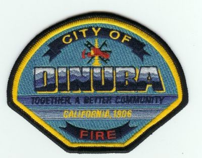 Dinuba Fire
Thanks to PaulsFirePatches.com for this scan.
Keywords: california city of