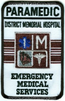 District Memorial Hospital Emergency Medical Services Paramedic (North Carolina)
Scan By: PatchGallery.com
Keywords: ems