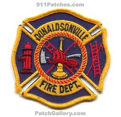 Donaldsonville Fire Department Patch (Louisiana)
Scan By: PatchGallery.com
Keywords: dept.