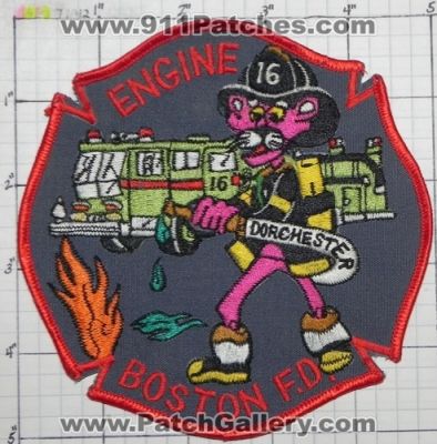 Boston Fire Department Engine 16 (Massachusetts)
Thanks to swmpside for this picture.
Keywords: dept. dorchester pink panther