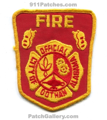 Dothan Fire Department Patch (Alabama)
Scan By: PatchGallery.com
Keywords: city of dept. official