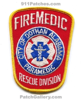 Dothan Fire Department Paramedic Patch (Alabama)
Scan By: PatchGallery.com
Keywords: city of dept. firemedic rescue division