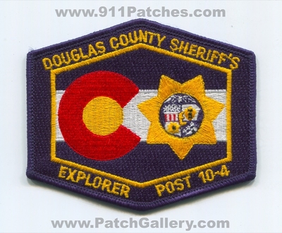 Douglas County Sheriffs Office Explorer Post 104 Patch (Colorado)
Scan By: PatchGallery.com
Keywords: co. department dept. 10-4