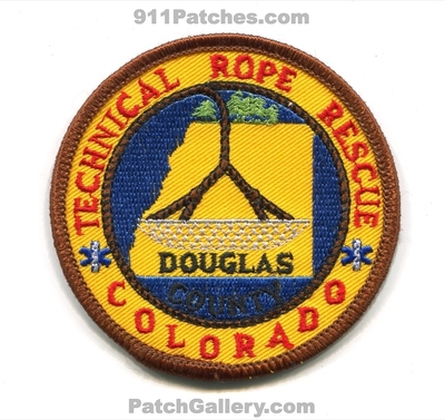 Douglas County Technical Rope Rescue Patch (Colorado)
[b]Scan From: Our Collection[/b]
Keywords: co. search and rescue sar