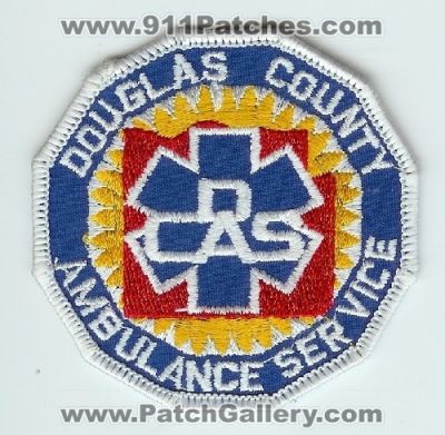 Douglas County Ambulance Service Patch (Kansas) (Confirmed)
Thanks to Mark C Barilovich for this scan.
Keywords: ems co. dcas lawrence