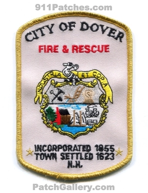 Dover Fire and Rescue Department Patch (New Hampshire)
Scan By: PatchGallery.com
Keywords: & dept. incorporated 1855 town settled 1623