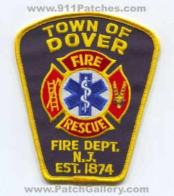 Dover Fire Rescue Department Patch (New Jersey)
Scan By: PatchGallery.com
Keywords: town of dept. n.j. est. 1874