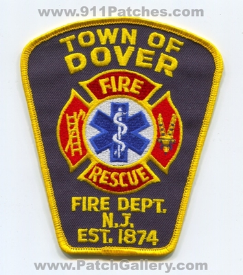 Dover Fire Rescue Department Patch (New Jersey)
Scan By: PatchGallery.com
Keywords: town of dept. n.j. est. 1874