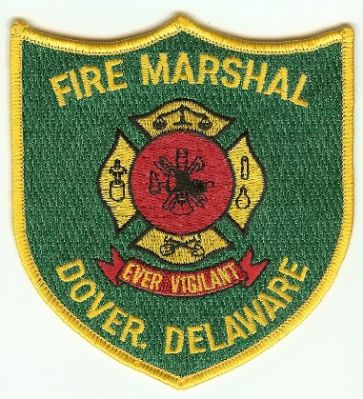 Dover Fire Marshal
Thanks to PaulsFirePatches.com for this scan.
Keywords: delaware