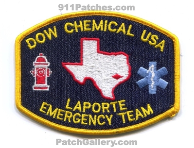Dow Chemical USA La Porte Emergency Response Team ERT Patch (Texas)
Scan By: PatchGallery.com
Keywords: laporte fire ems