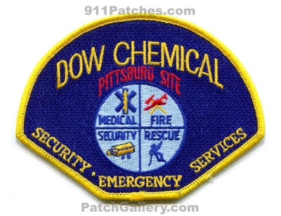 Dow Chemical Pittsburg Site Fire Rescue Medical Security Patch (California)
Scan By: PatchGallery.com
Keywords: emergency services company co. industrial emergency response team ert department dept.