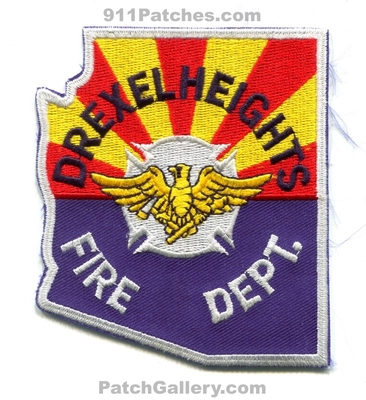 Drexel Heights Fire Department Patch (Arizona) (State Shape)
Scan By: PatchGallery.com
Keywords: dept.