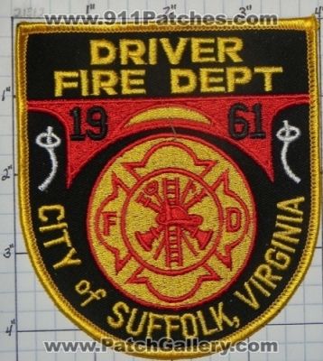 Driver Fire Department (Virginia)
Thanks to swmpside for this picture.
Keywords: dept. city of suffolk fd