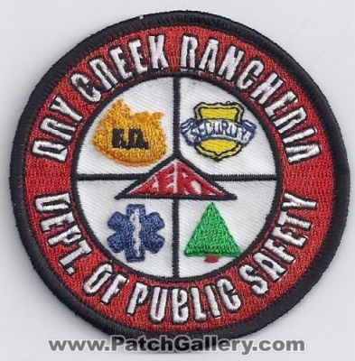 Oak Creek Rancheria Department of Public Safety (California)
Thanks to Paul Howard for this scan.
Keywords: dept. dps fire ems security