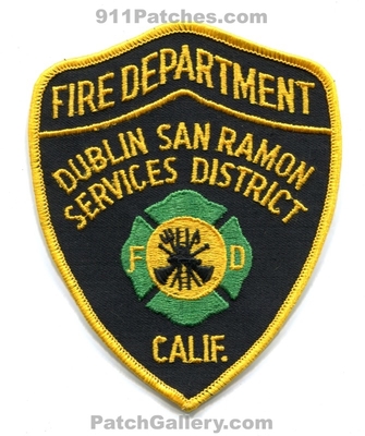 Dublin San Ramon Services District Fire Department Patch (California)
Scan By: PatchGallery.com
Keywords: dist. dept. fd calif.