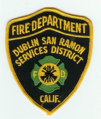 Dublin San Ramon Services District Fire Department
Thanks to PaulsFirePatches.com for this scan.
Keywords: california