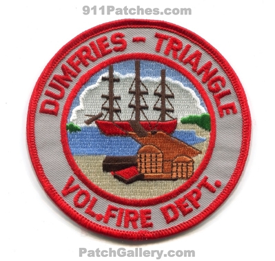 Dumfries Triangle Volunteer Fire Department Patch (Virginia)
Scan By: PatchGallery.com
Keywords: vol. dept.