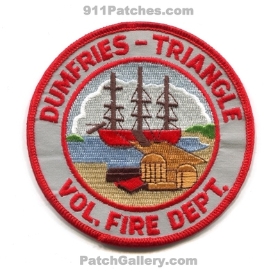 Dumfries Triangle Volunteer Fire Department Patch (Virginia)
Scan By: PatchGallery.com
Keywords: vol. dept.