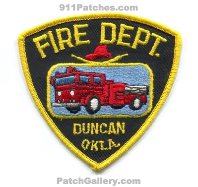 Duncan Fire Department Patch (Oklahoma)
Scan By: PatchGallery.com
Keywords: dept.