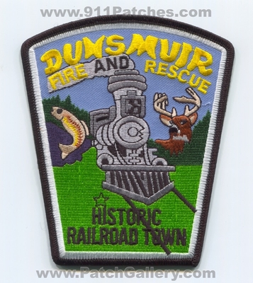 Dunsmuir Fire and Rescue Department Patch (California)
Scan By: PatchGallery.com
Keywords: & dept. historic railroad town train