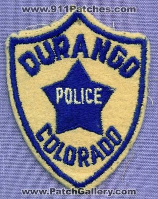 Durango Police Department (Colorado)
Thanks to apdsgt for this scan.
Keywords: dept.
