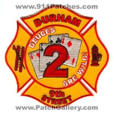 Durham Fire Department Engine 2 Patch (North Carolina)
[b]Scan From: Our Collection[/b]
Keywords: dept. 9th street
