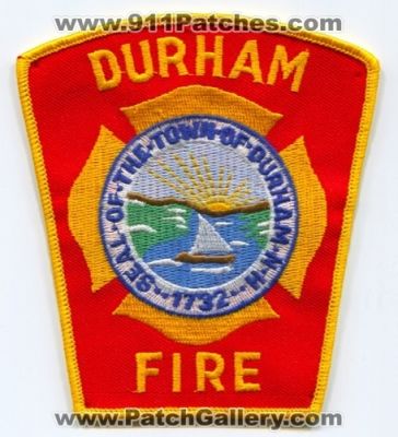 Durham Fire Department (New Hampshire)
Scan By: PatchGallery.com
Keywords: dept. the town