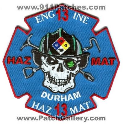 Durham Fire Department Engine 13 HazMat 13 (North Carolina)
Scan By: PatchGallery.com
Keywords: dept. haz-mat company station