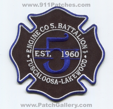Durham Fire Department Station 5 Tuscaloosa Lakewood Patch (North Carolina)
Scan By: PatchGallery.com
Keywords: Dept. DFD D.F.D. Engine Battalion 1 Company Co. Est. 1960