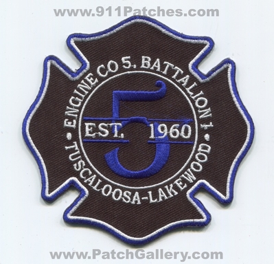 Durham Fire Department Station 5 Tuscaloosa Lakewood Patch (North Carolina)
Scan By: PatchGallery.com
Keywords: Dept. DFD D.F.D. Engine Battalion 1 Company Co. Est. 1960