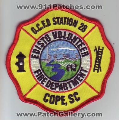 Edisto Volunteer Fire Department OCFD Station 28 (South Carolina)
Thanks to Dave Slade for this scan.
Keywords: o.c.f.d. cope sc