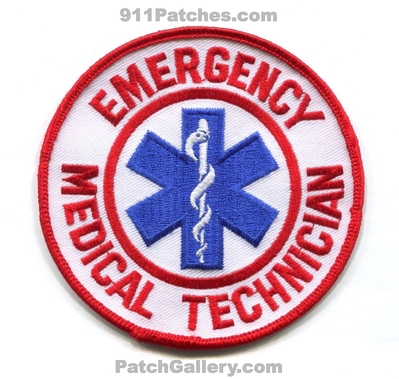 Emergency Medical Technician EMT EMS Patch (No State Affiliation)
Scan By: PatchGallery.com
Keywords: e.m.t. services e.m.s. ambulance