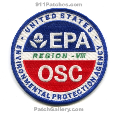 Environmental Protection Agency EPA Region 8 On-Scene Coordinator OSC Patch (Colorado)
[b]Scan From: Our Collection[/b]
Keywords: united states viii