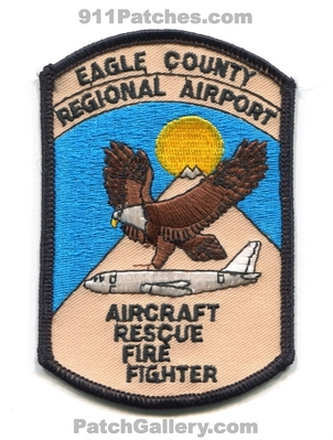 Eagle County Regional Airport Fire Department Aircraft Rescue Firefighter Patch (Colorado)
[b]Scan From: Our Collection[/b]
Keywords: co. dept. arff firefighting cfr crash